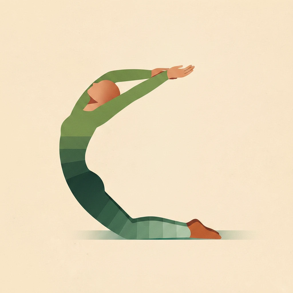Banana Pose yoga pose illustration