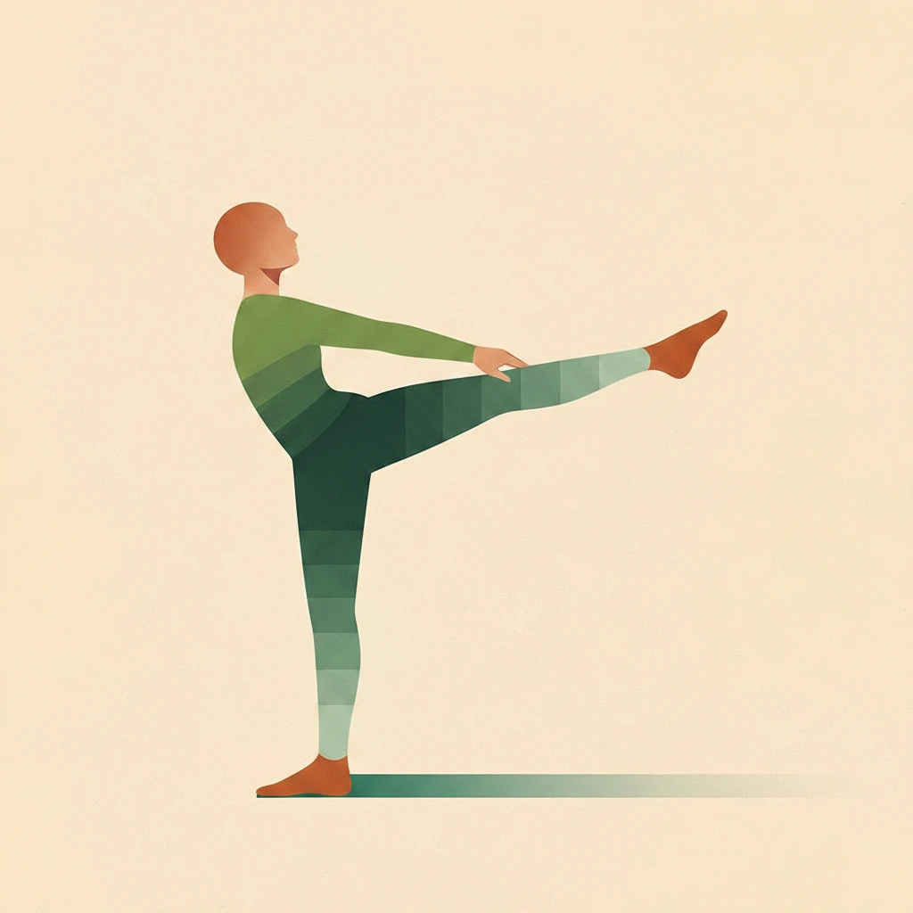Bird of Paradise Pose yoga pose illustration