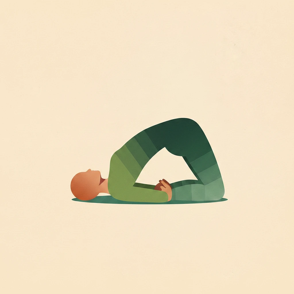 Bridge Pose yoga pose illustration