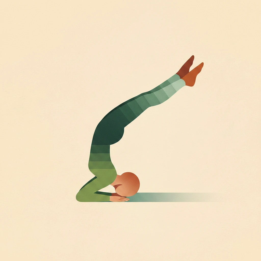 Chin Stand Pose yoga pose illustration
