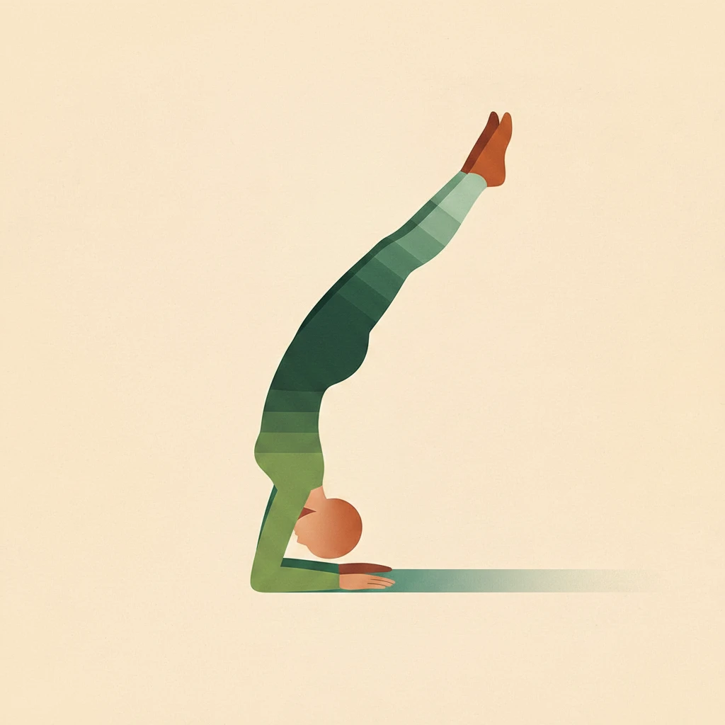Dolphin Pose yoga pose illustration