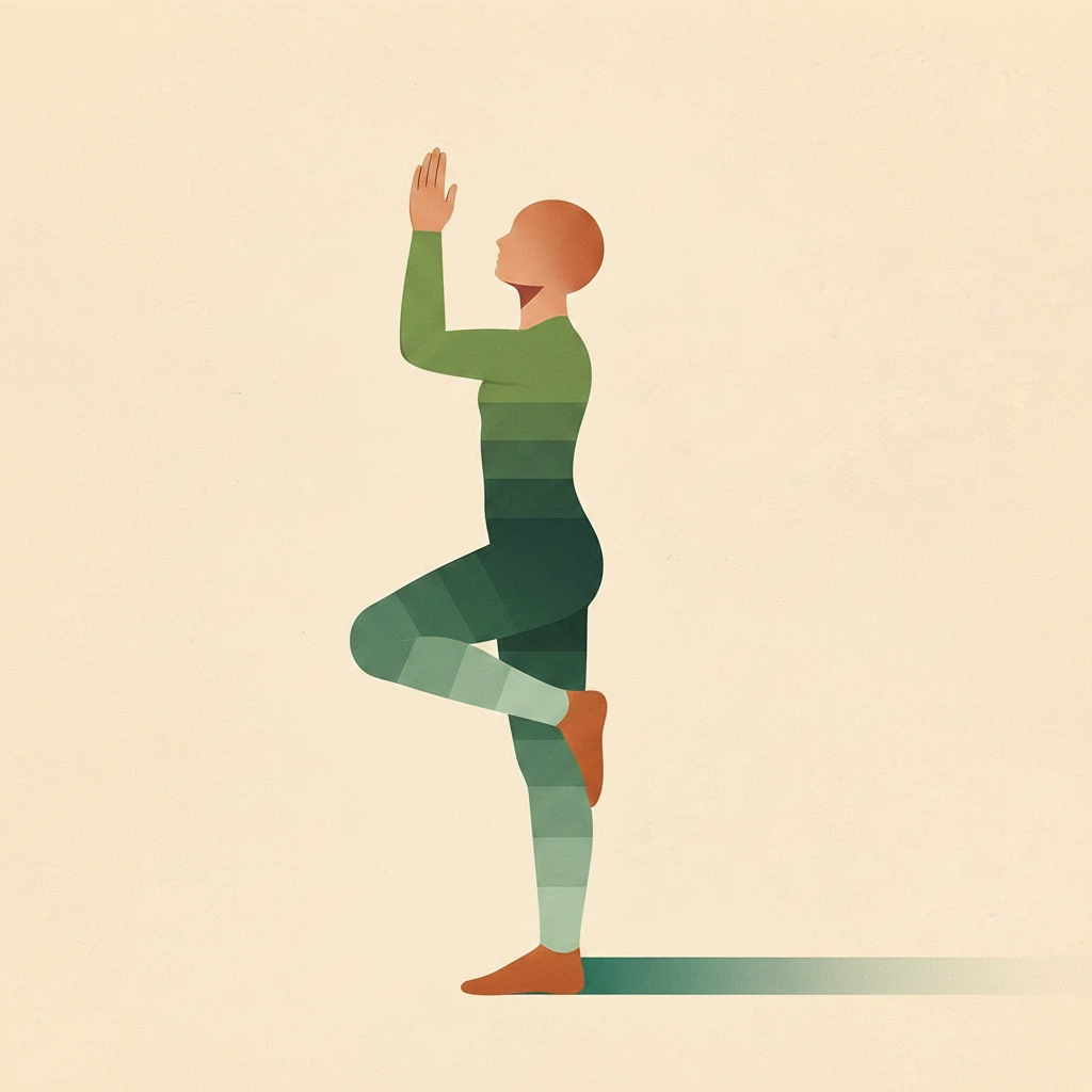 Eagle Pose yoga pose illustration