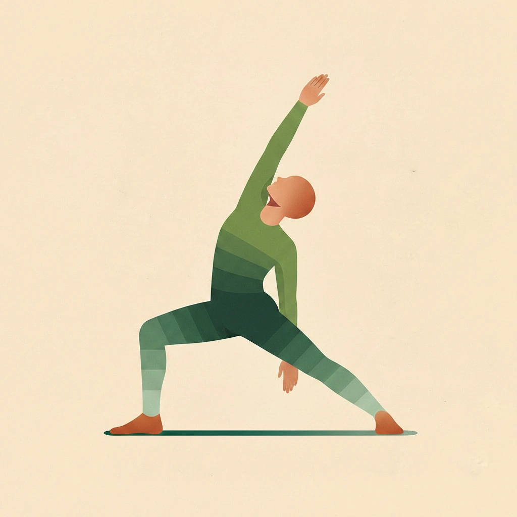 Extended Side Angle yoga pose illustration