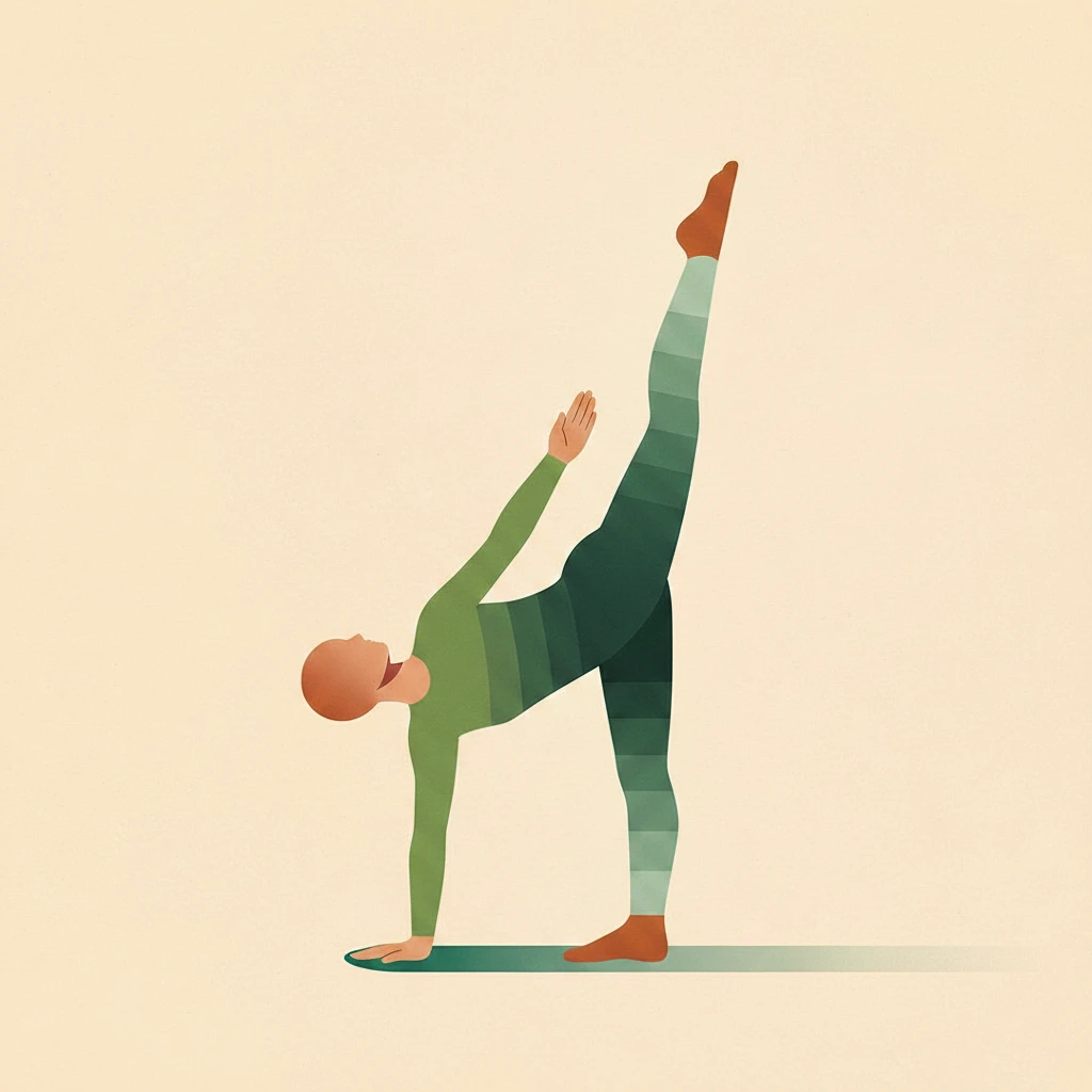 Extended Side Plank Pose yoga pose illustration
