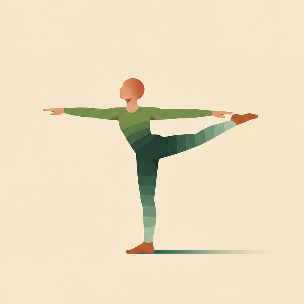 Extended Standing Hand to Big Toe Pose yoga pose illustration