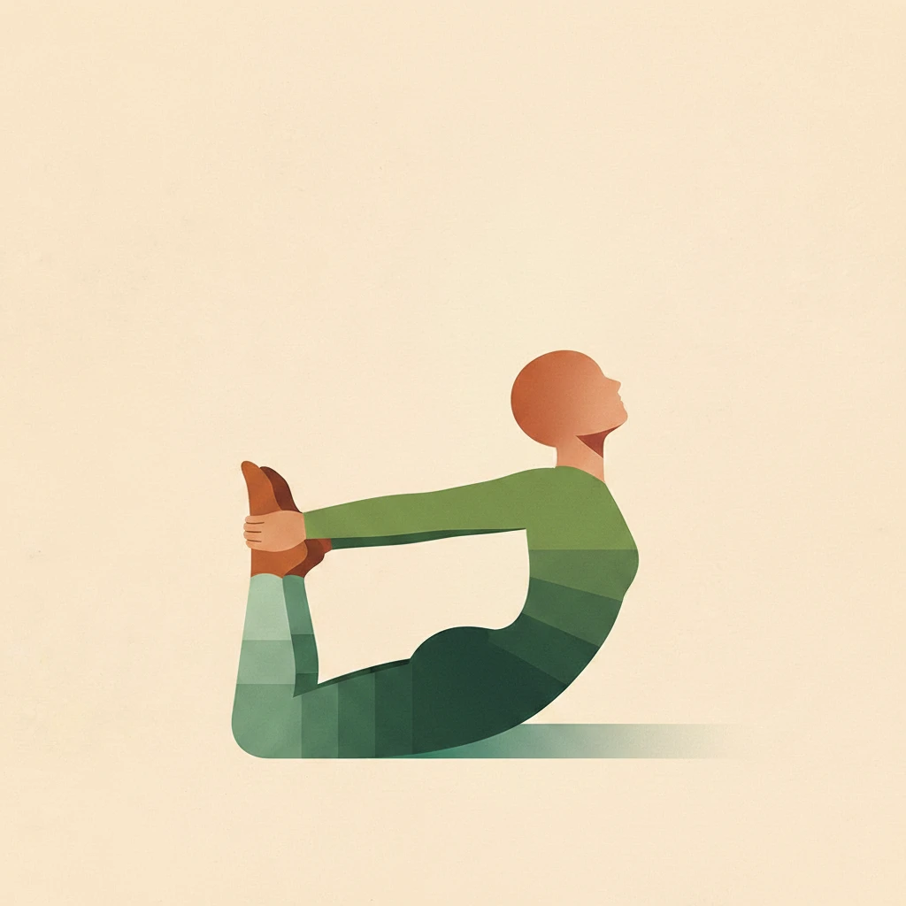 Frog Pose yoga pose illustration