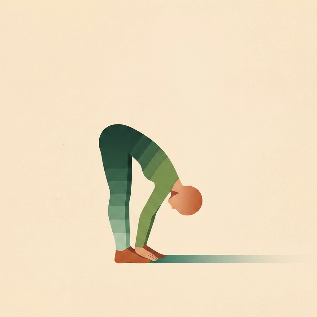 Halfway Lift yoga pose illustration
