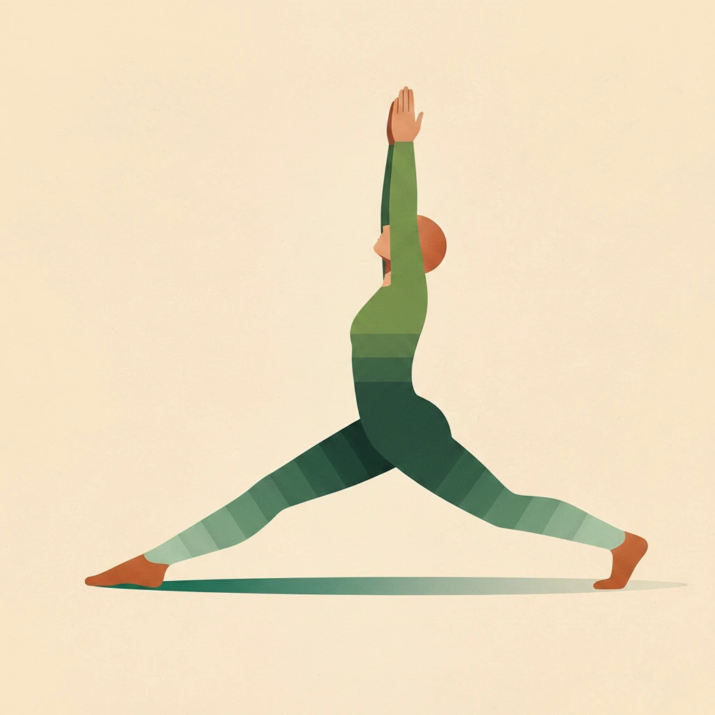 High Lunge yoga pose illustration
