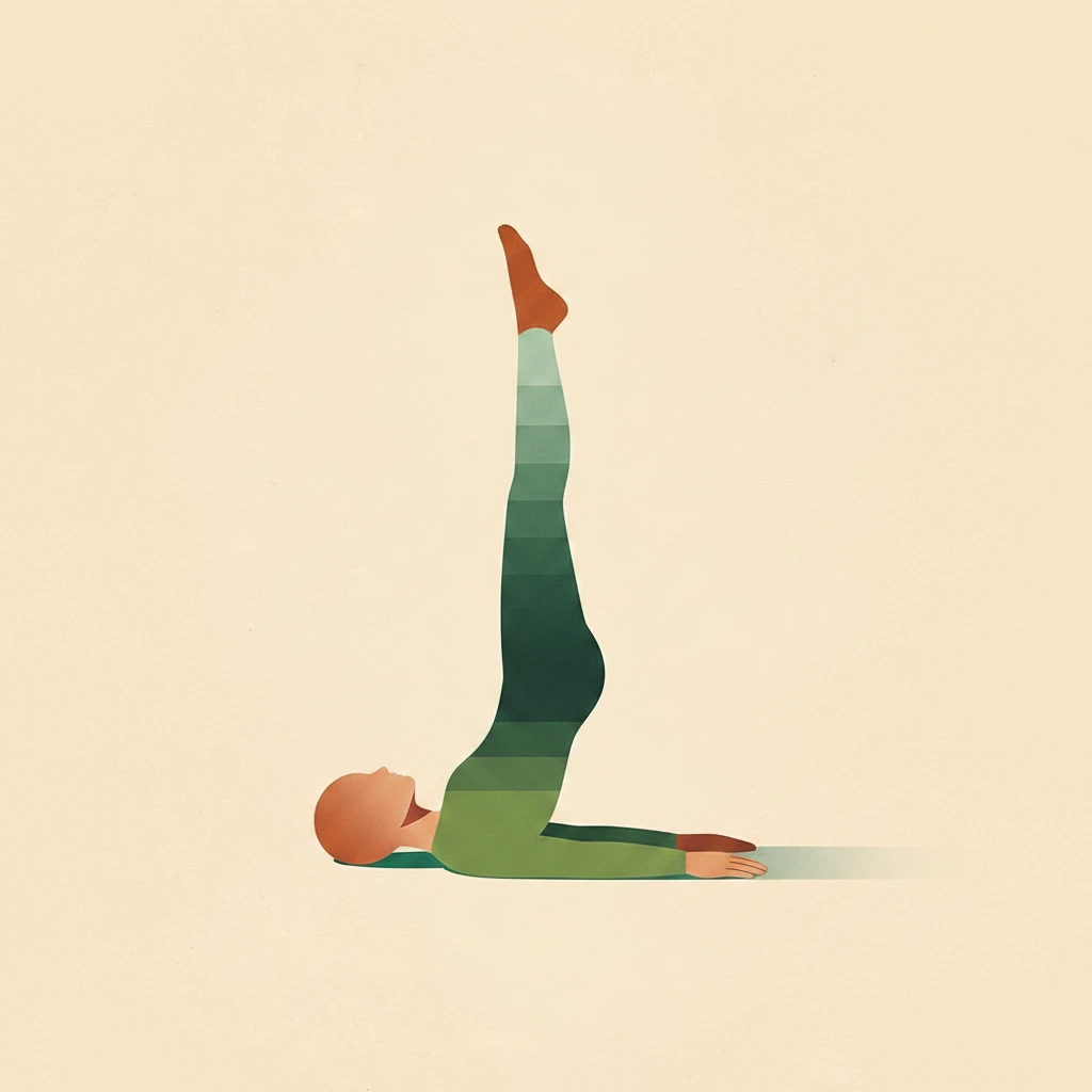 Legs-Up-the-Wall Pose yoga pose illustration