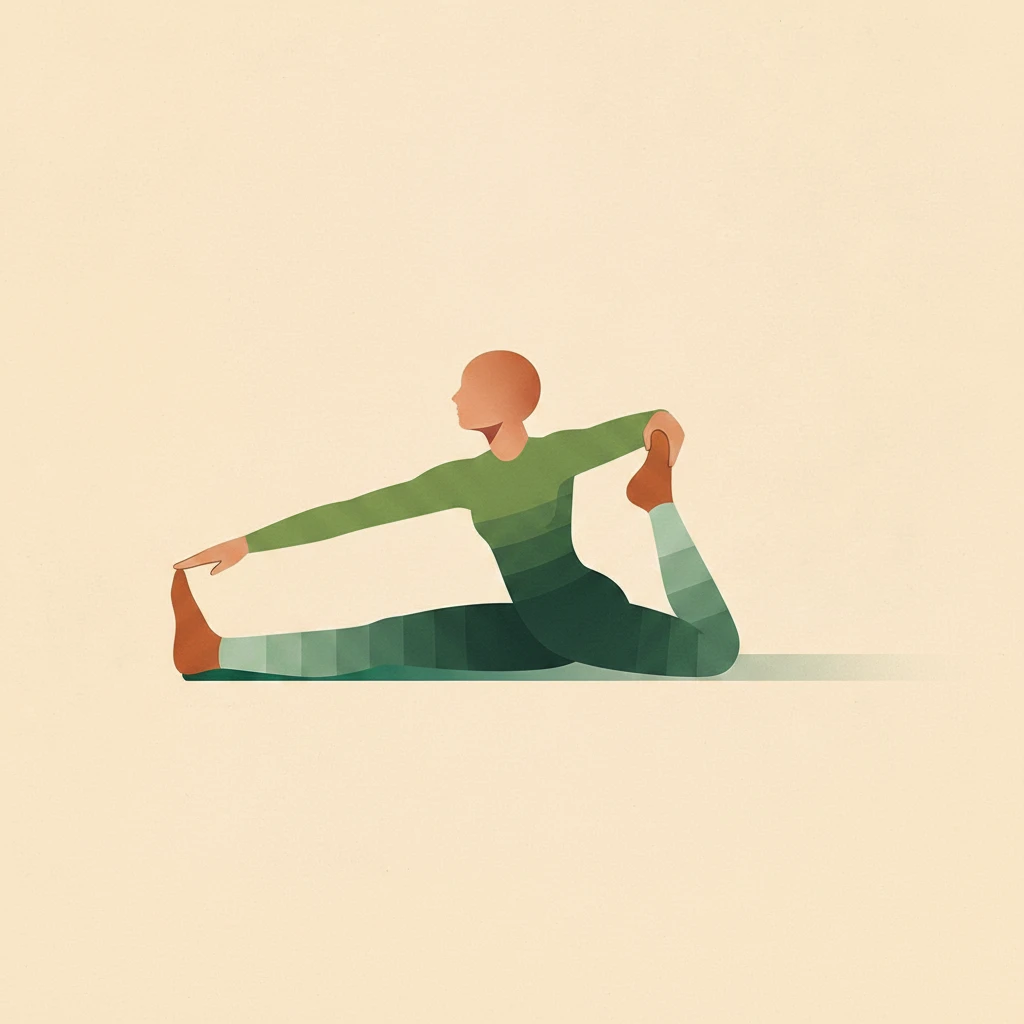 Archer's Pose yoga pose illustration