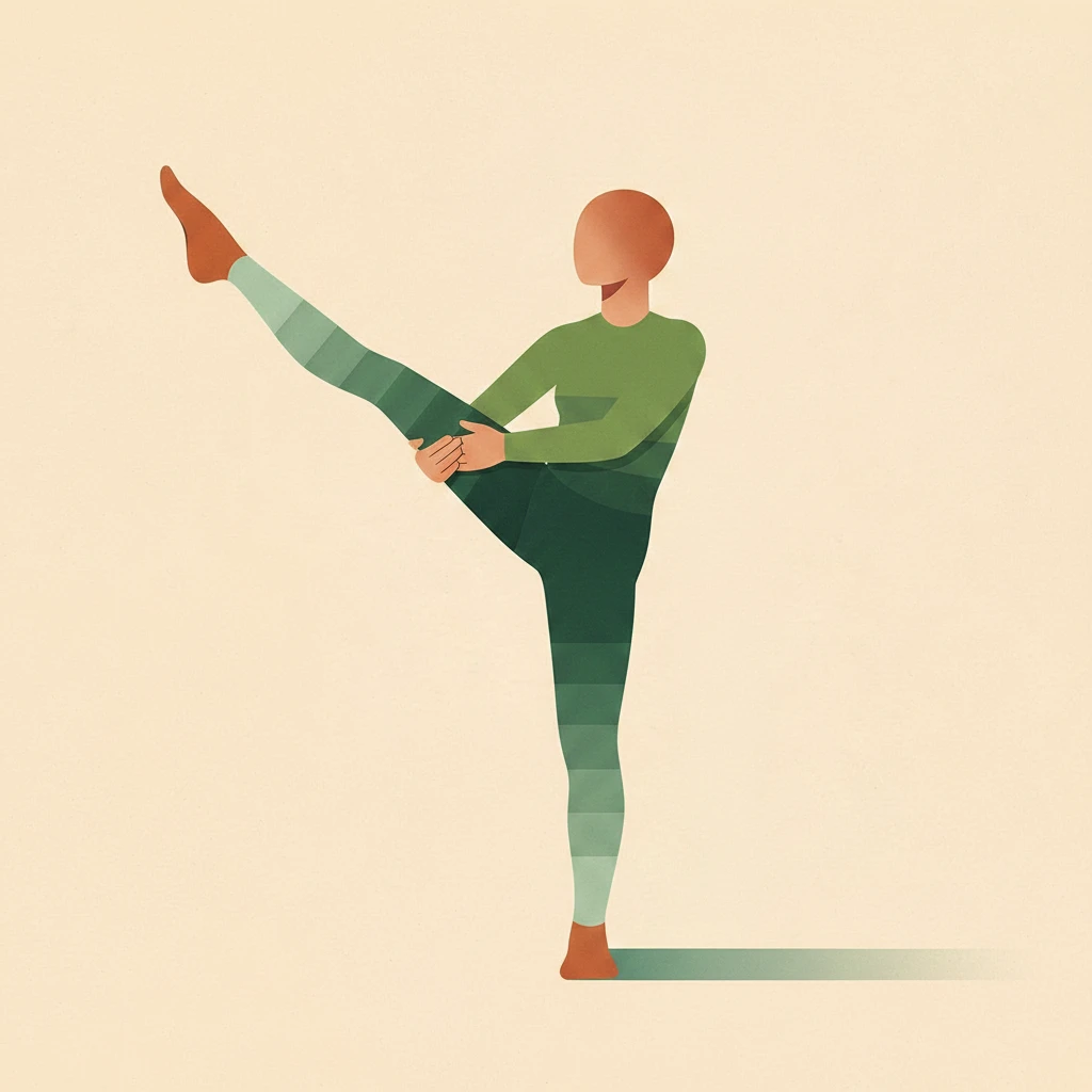 Bird of Paradise Pose yoga pose illustration