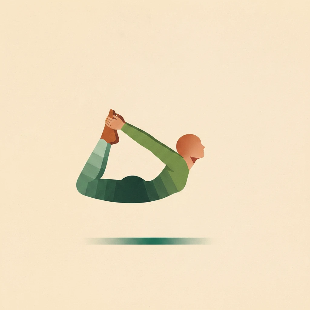 Bow Pose yoga pose illustration
