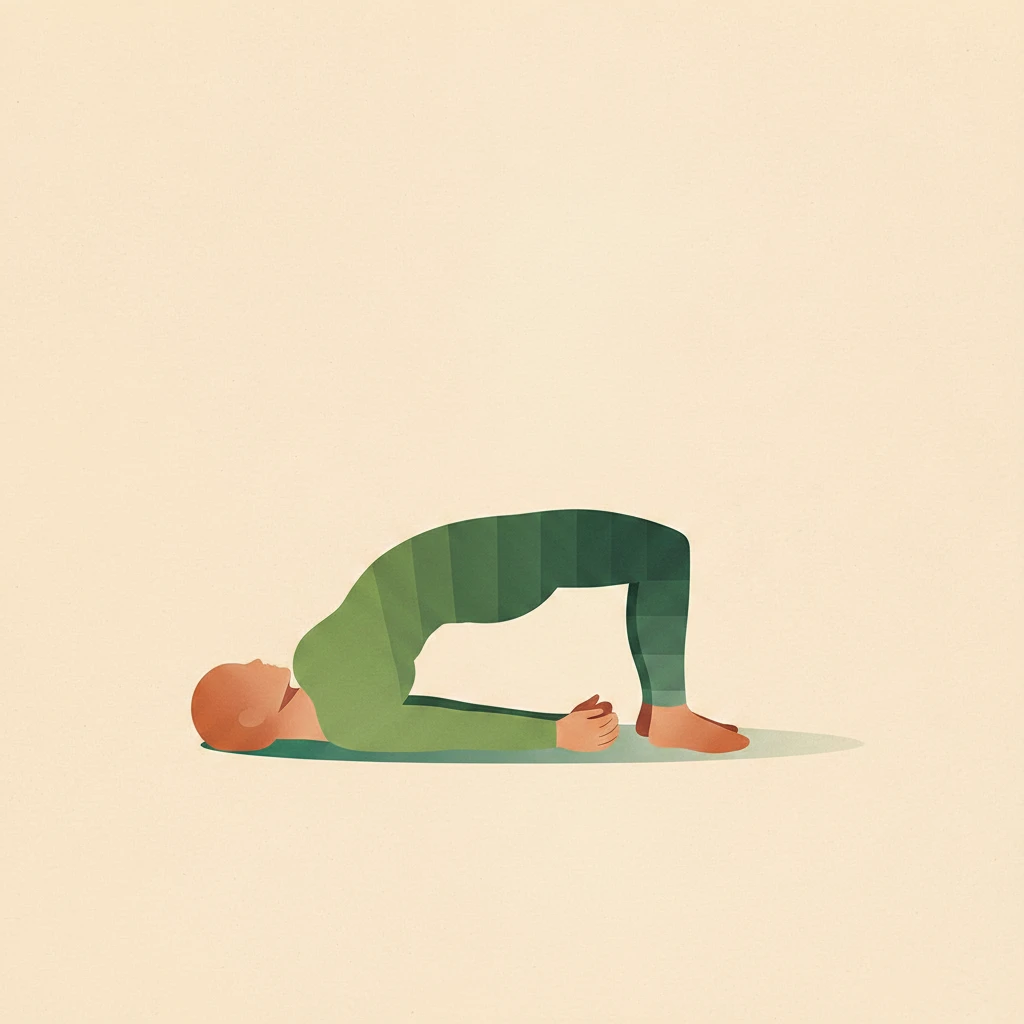 Bridge Pose yoga pose illustration