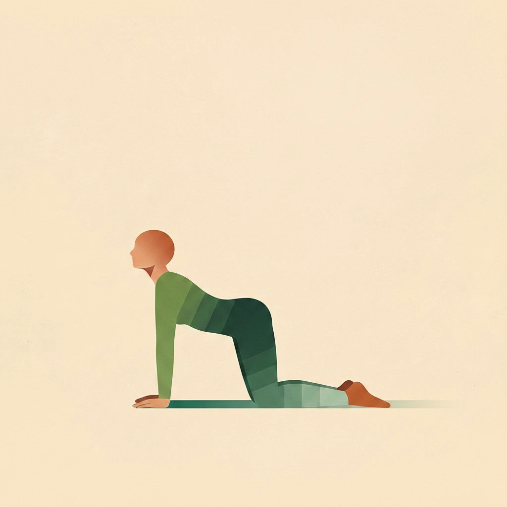 Cat-Cow yoga pose illustration