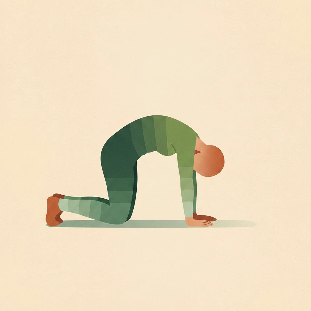 Cat Pose yoga pose illustration