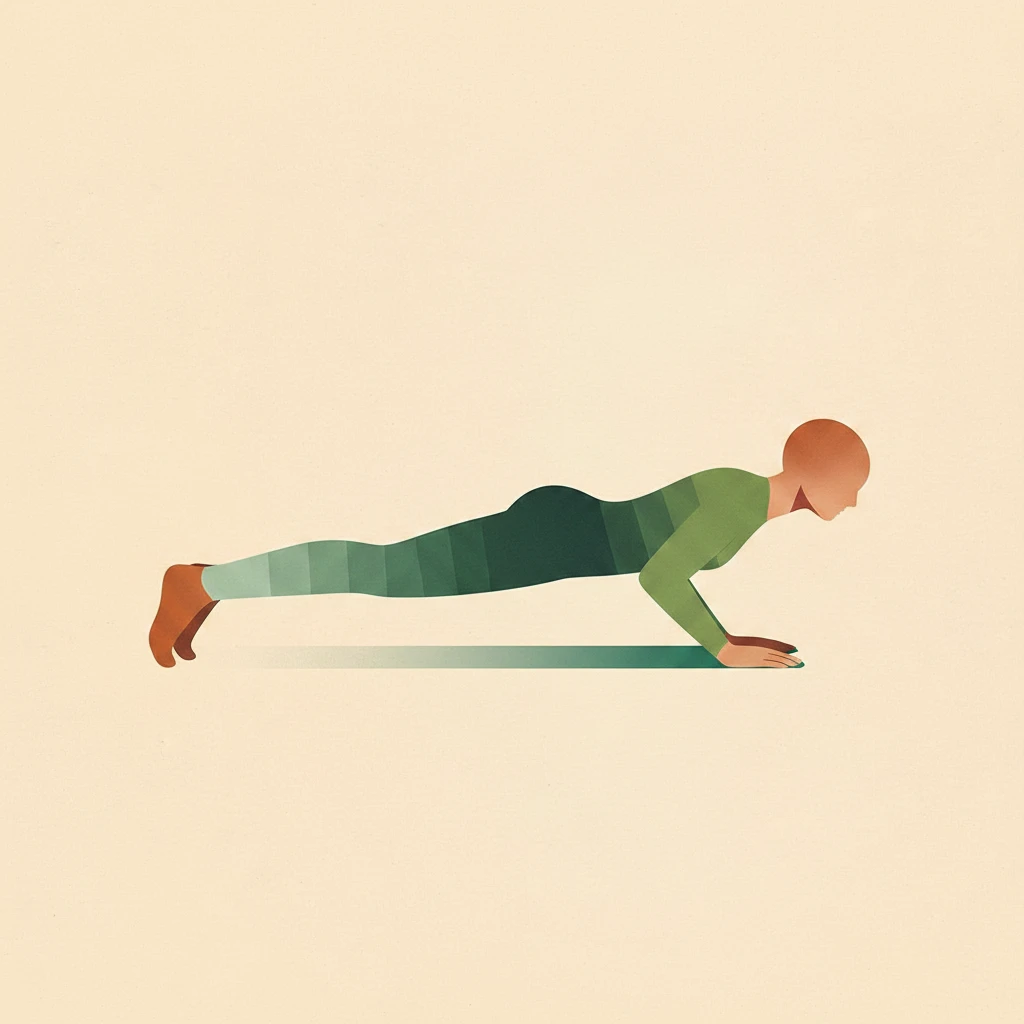 Four-Limbed Staff Pose yoga pose illustration
