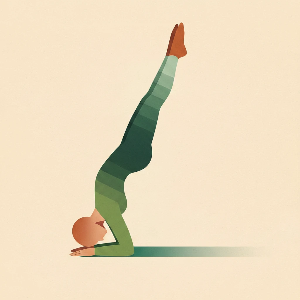 Chin Stand Pose yoga pose illustration