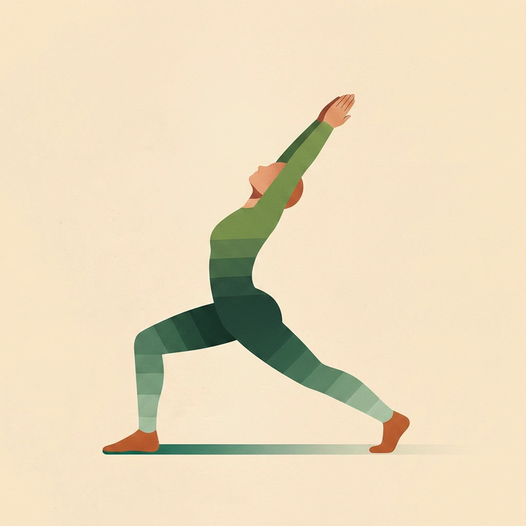 Crescent Lunge yoga pose illustration