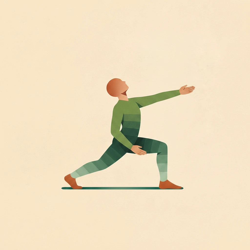 Crooked Monkey Pose yoga pose illustration
