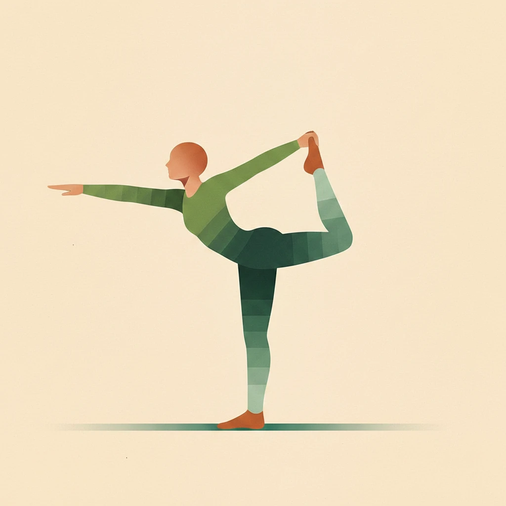 Dancer  Pose yoga pose illustration