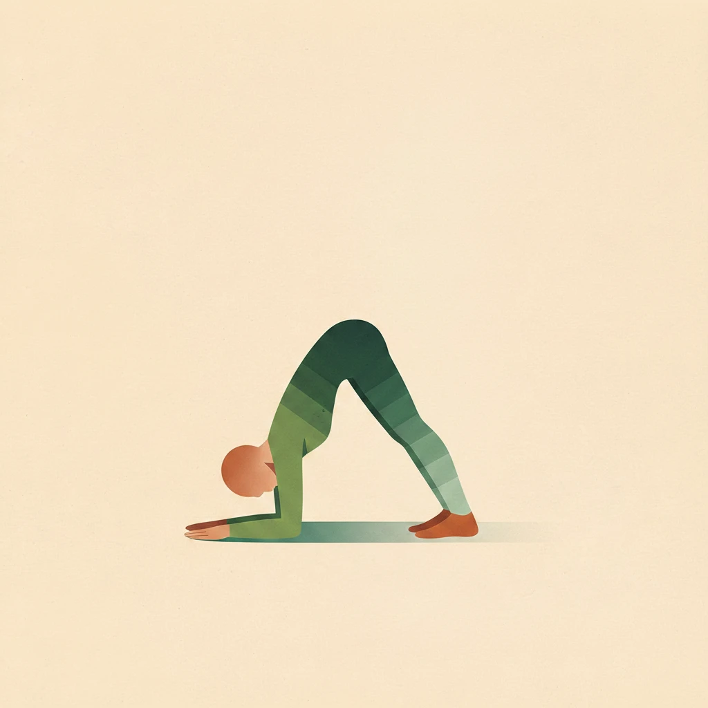 Dolphin Pose yoga pose illustration