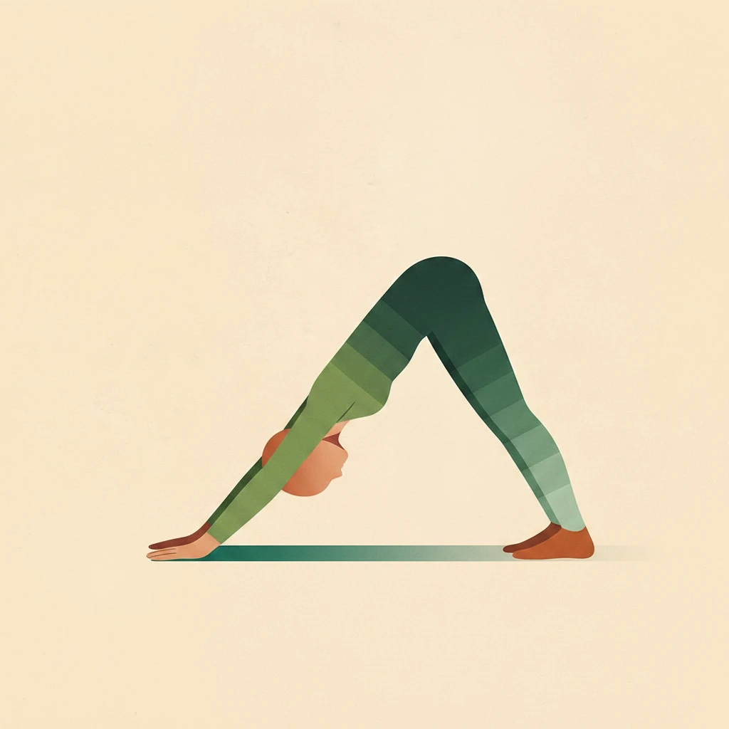 Downward-Facing Dog yoga pose illustration