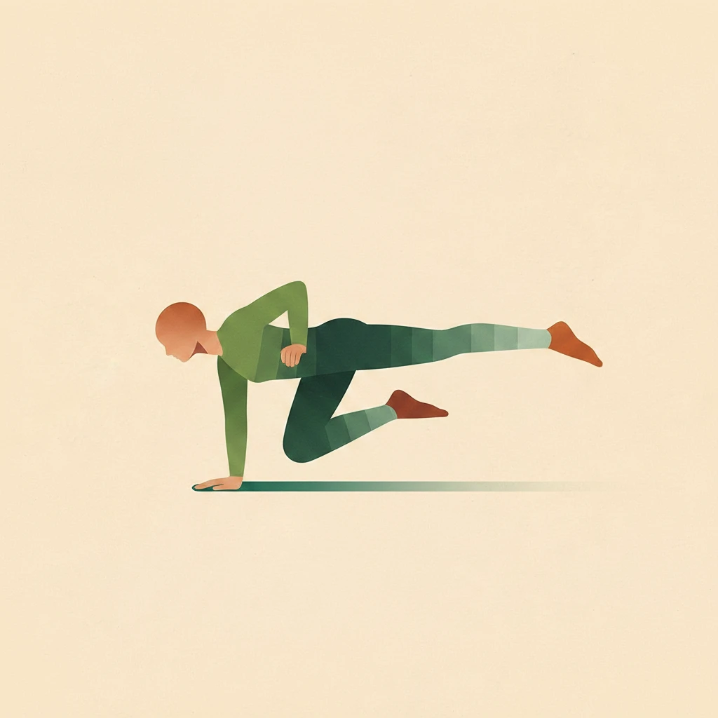 Dragonfly  Pose yoga pose illustration