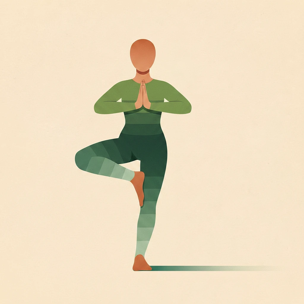 Eagle Pose yoga pose illustration