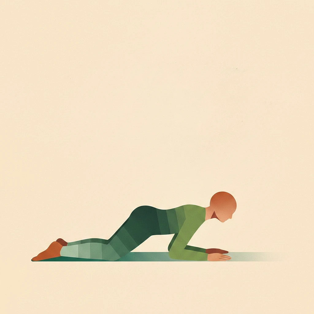 Eight Point Pose yoga pose illustration