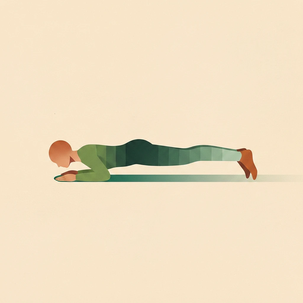 Elbow Balance Pose yoga pose illustration
