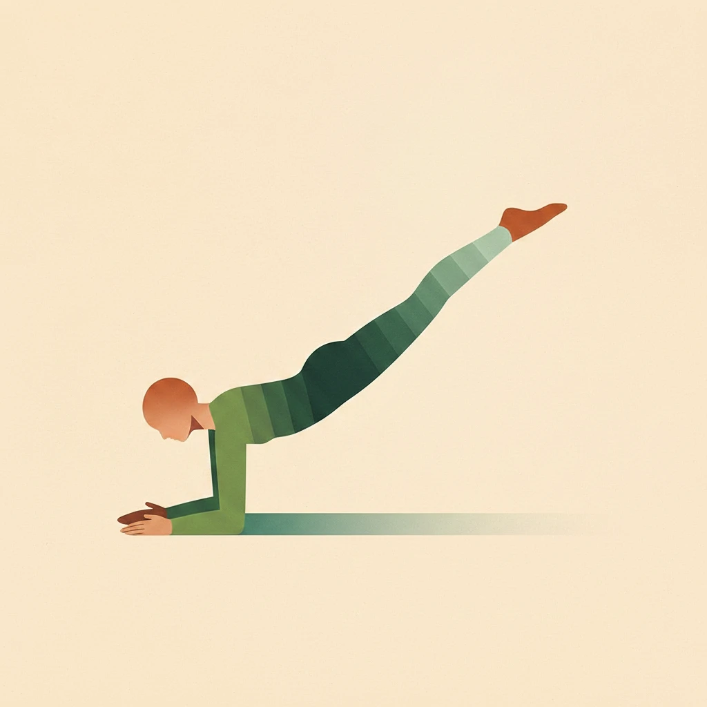 Flying Lizard Pose yoga pose illustration