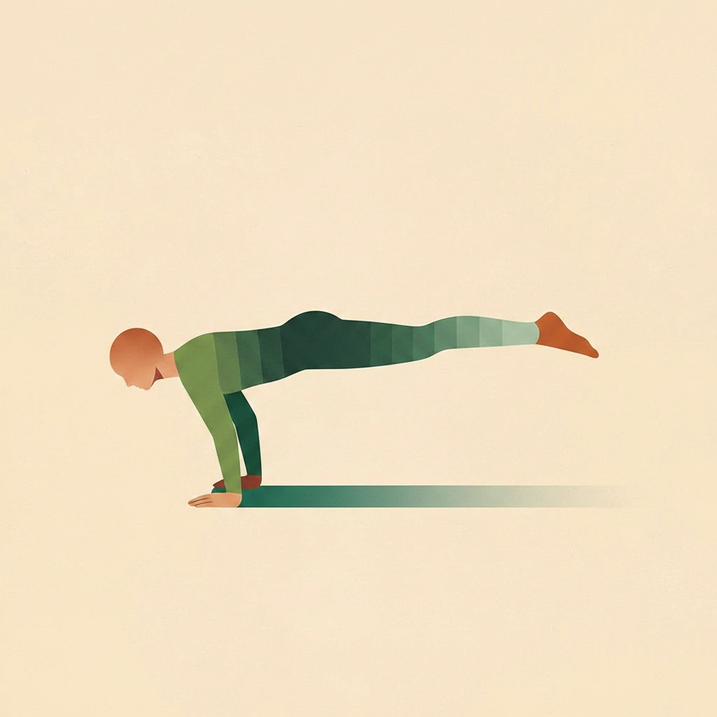 Flying Man Pose yoga pose illustration