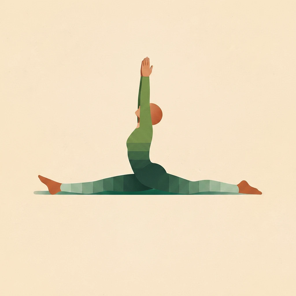Front Splits Pose yoga pose illustration