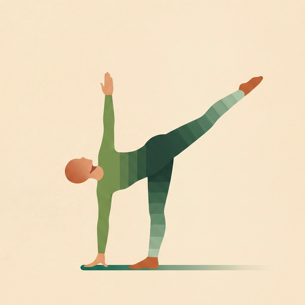Half Moon Pose yoga pose illustration