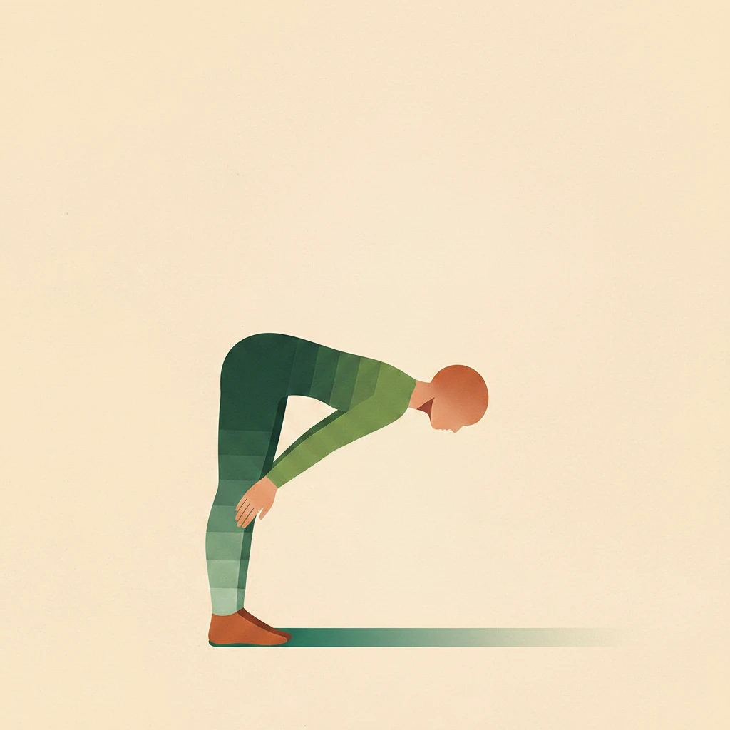 Halfway Lift yoga pose illustration