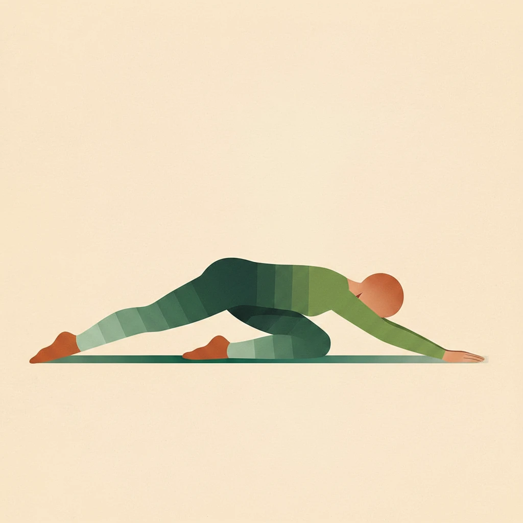 Head to Knee I Pose yoga pose illustration