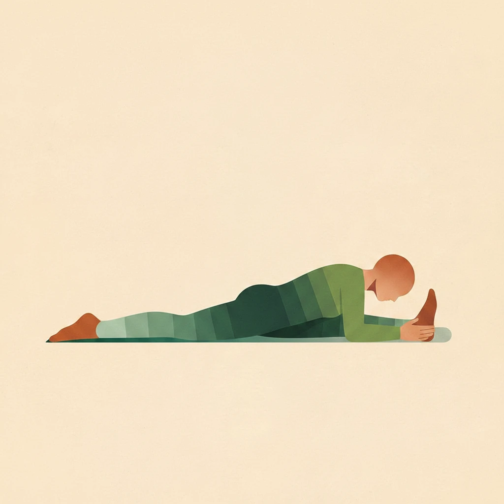 Head-to-Knee Forward Bend yoga pose illustration