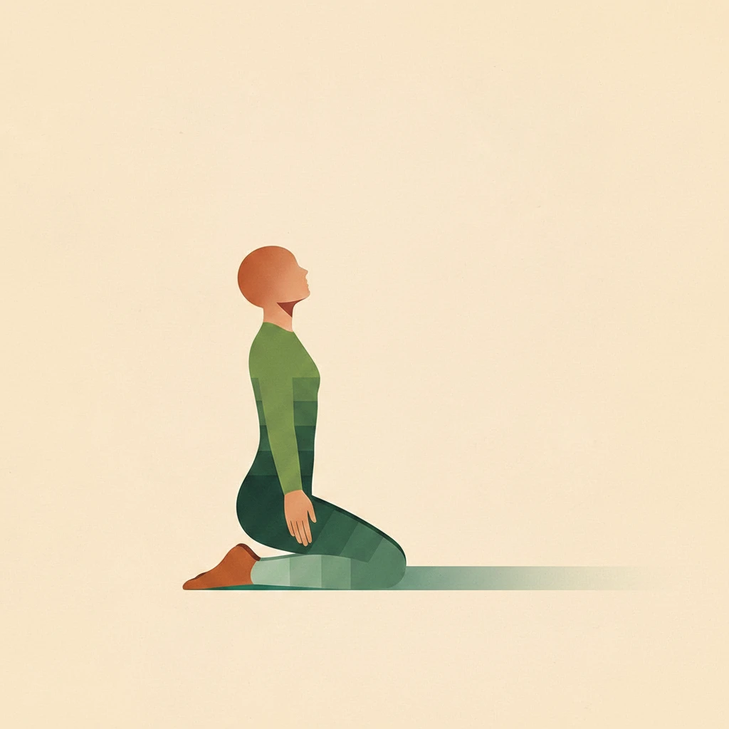 Hero Pose yoga pose illustration