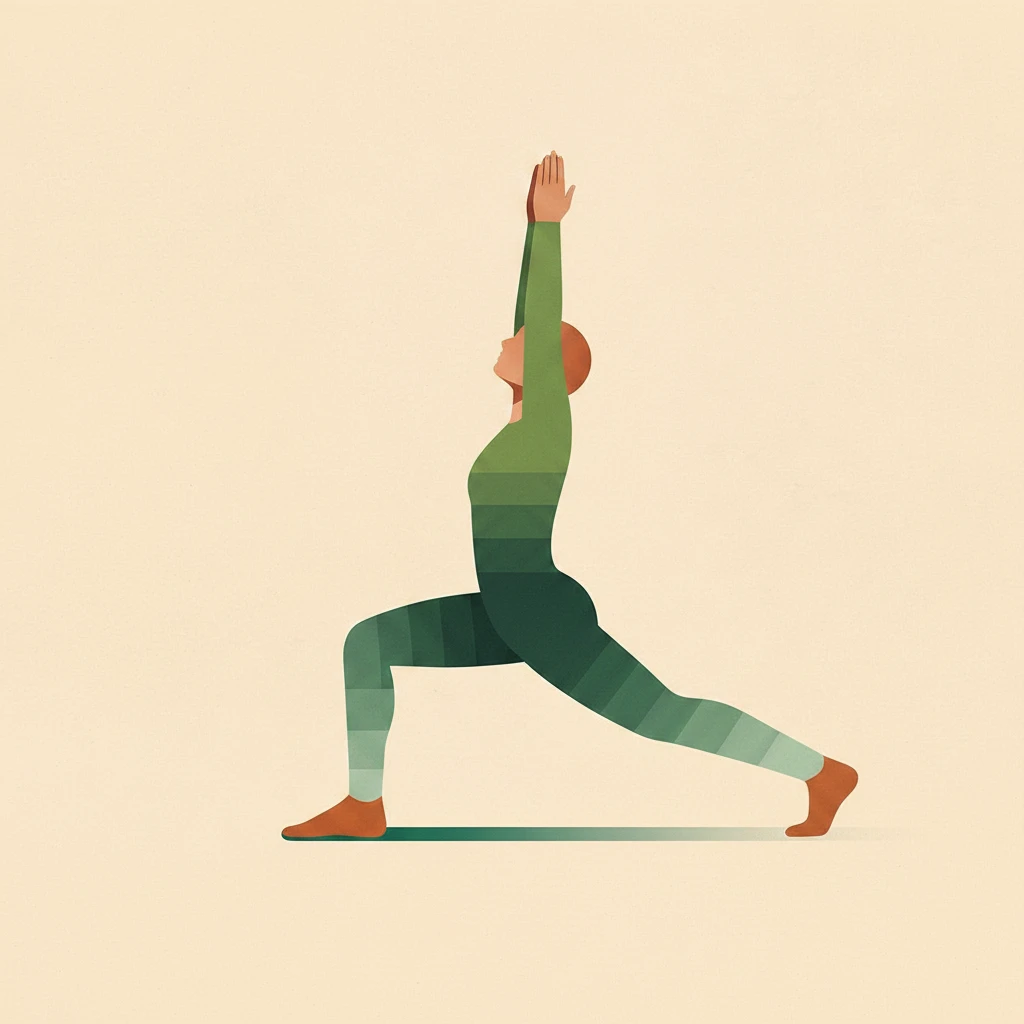 High Lunge yoga pose illustration