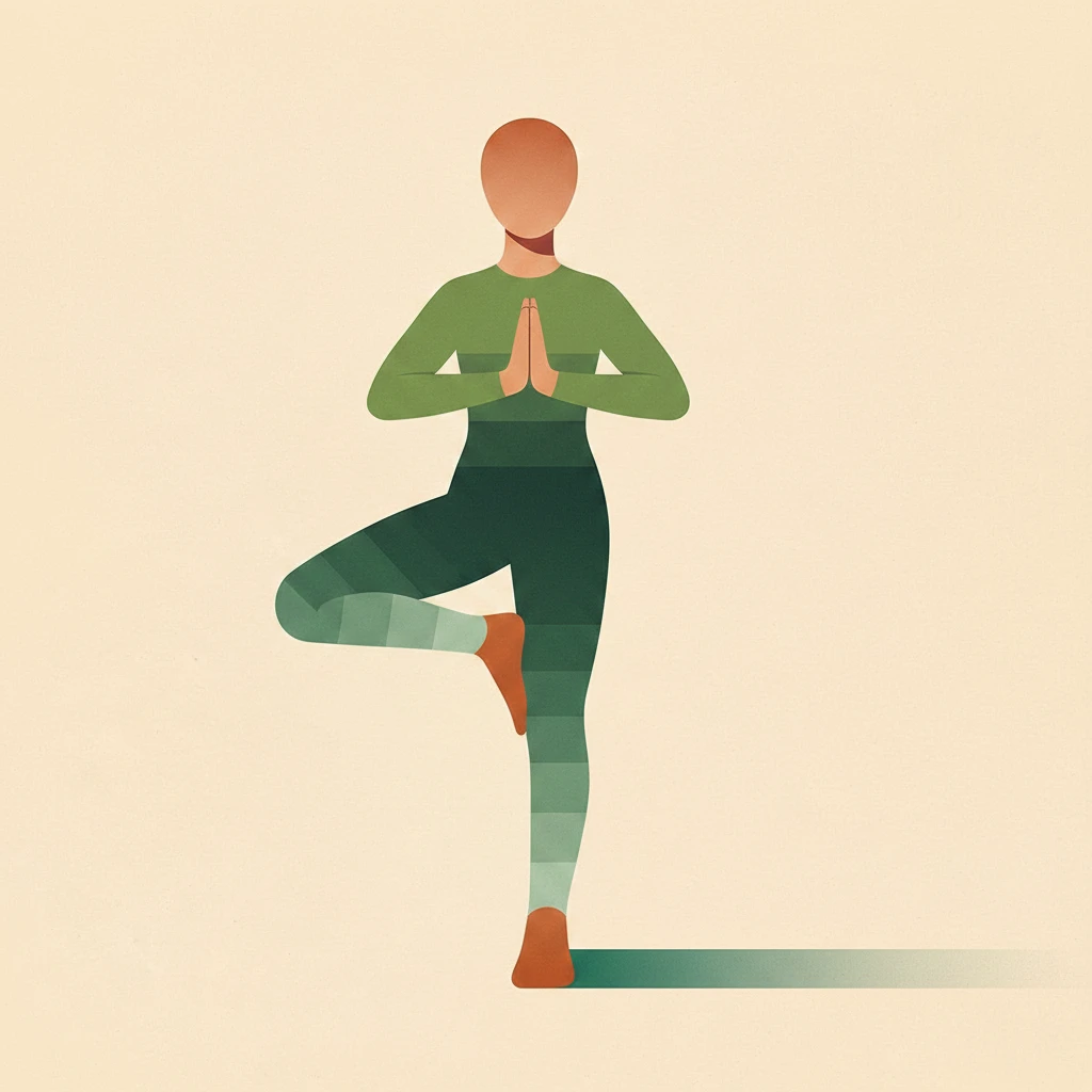 Horse Pose yoga pose illustration