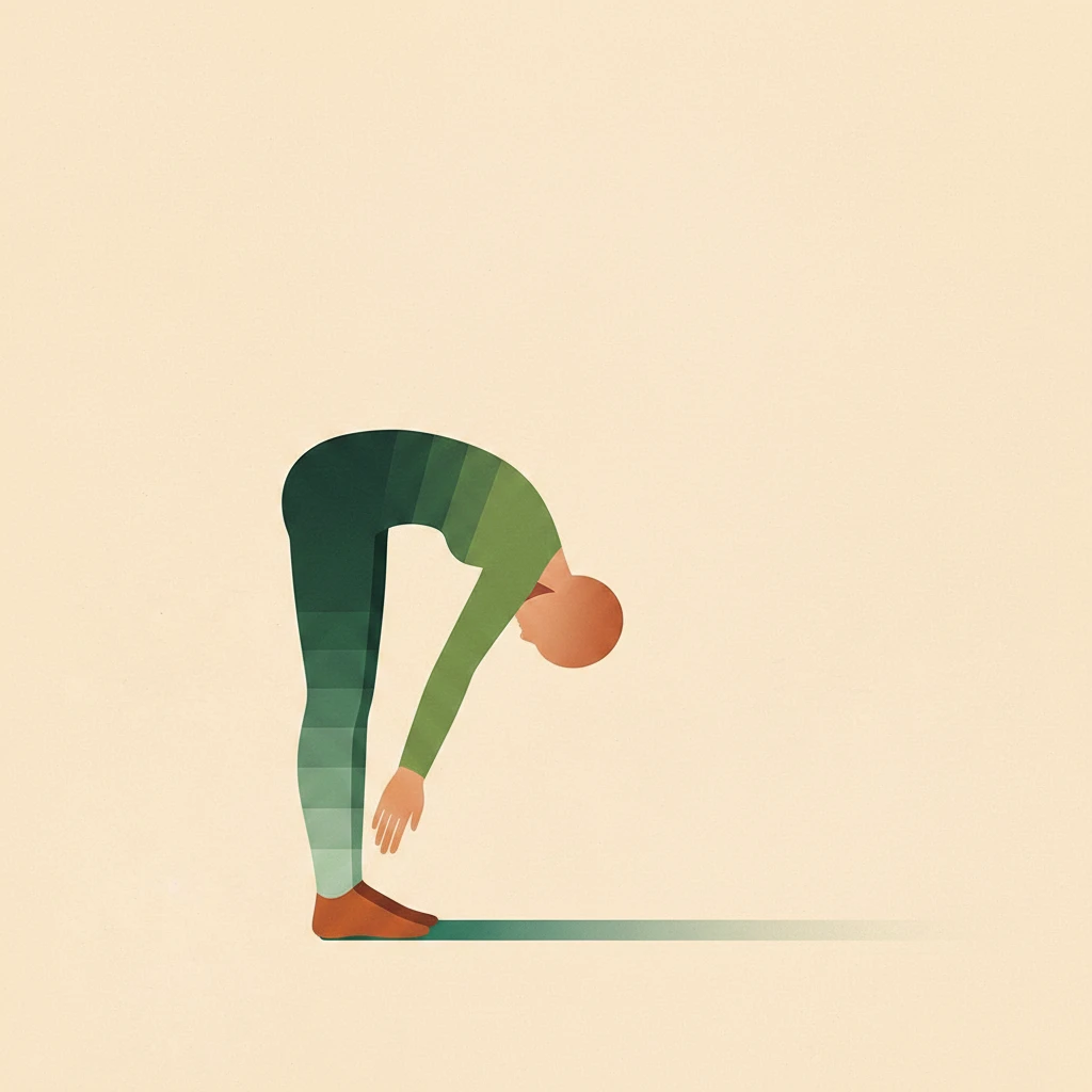 Humble Flamingo Pose yoga pose illustration