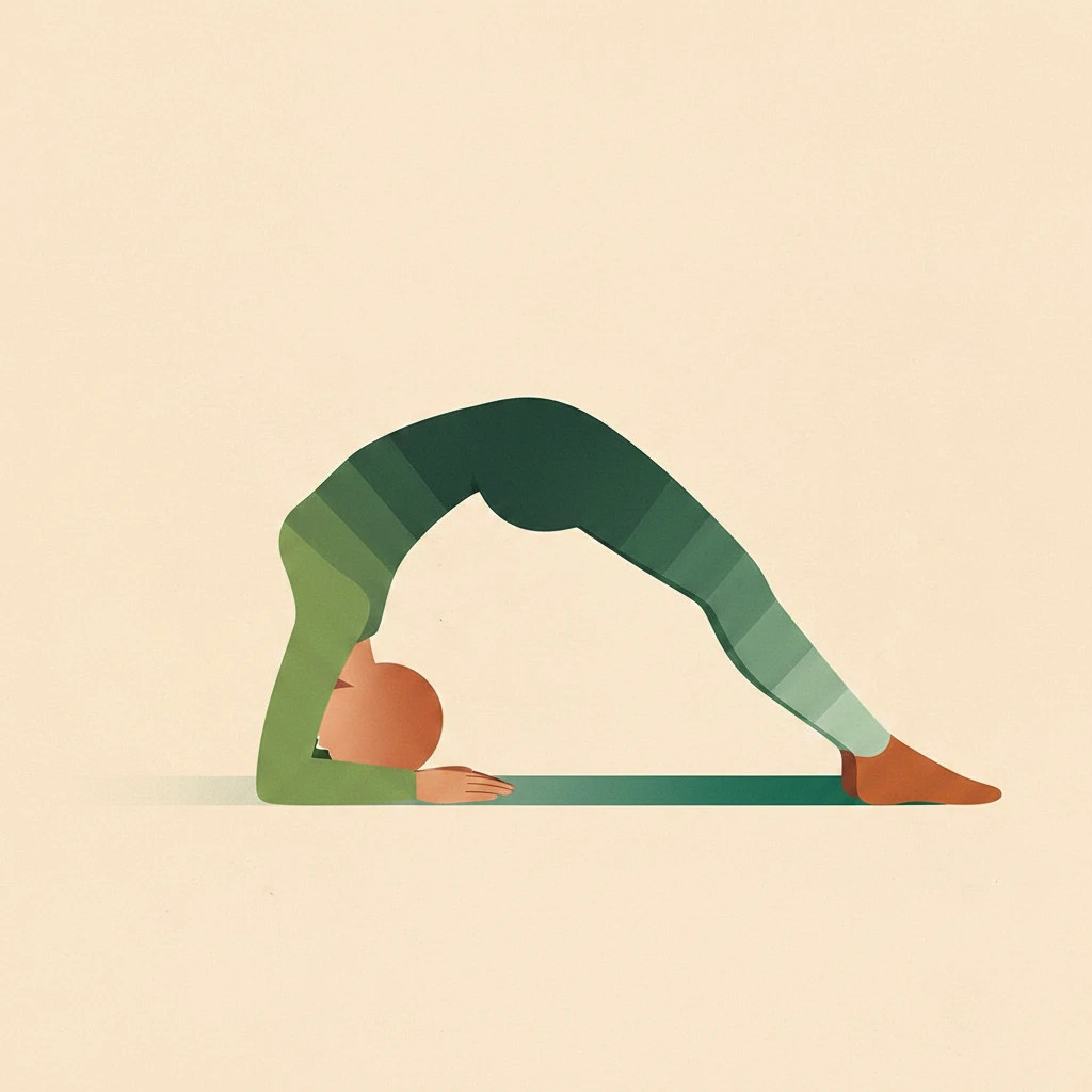 Inverted Staff Pose yoga pose illustration