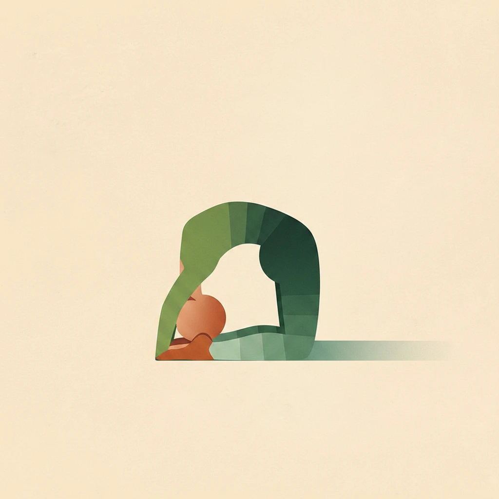 Little Thunderbolt Pose yoga pose illustration