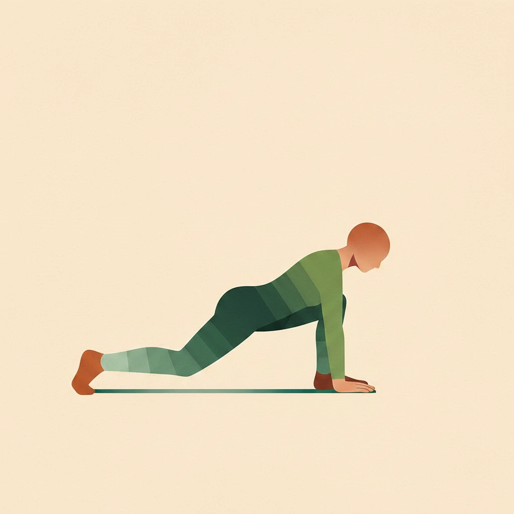 Lizard Pose yoga pose illustration