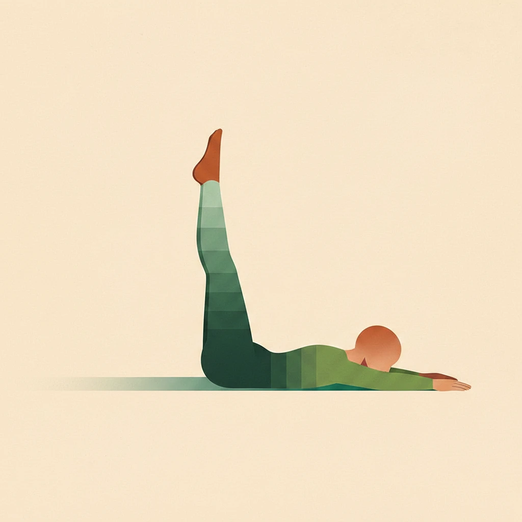 Locust I Pose yoga pose illustration