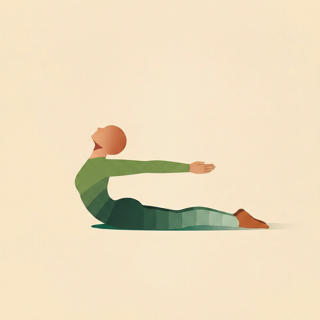 Locust II Pose yoga pose illustration