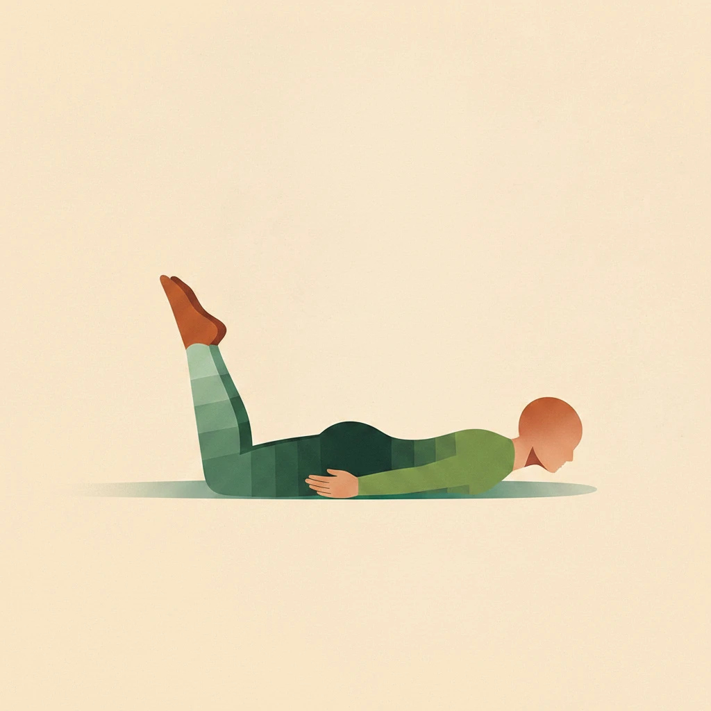 Locust III Pose yoga pose illustration