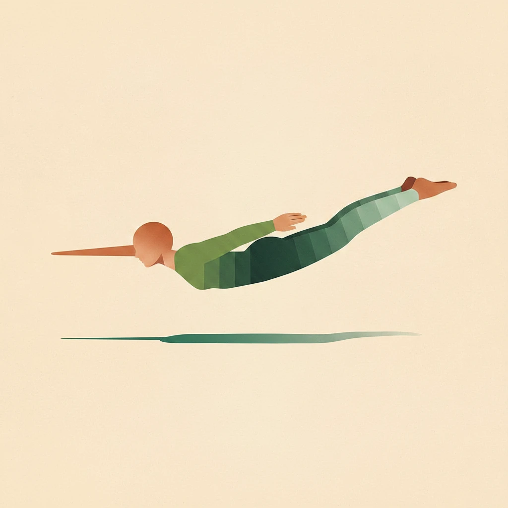 Locust Pose yoga pose illustration