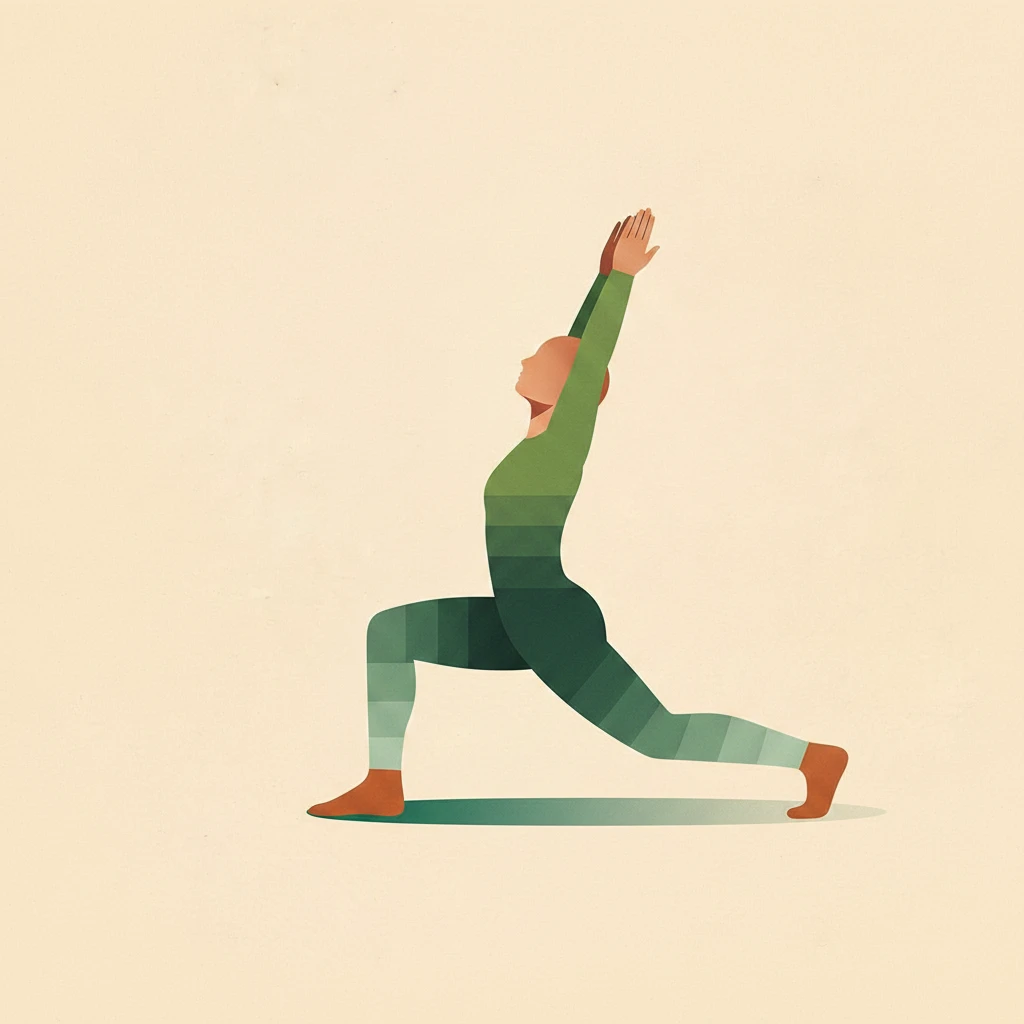 Low Lunge yoga pose illustration