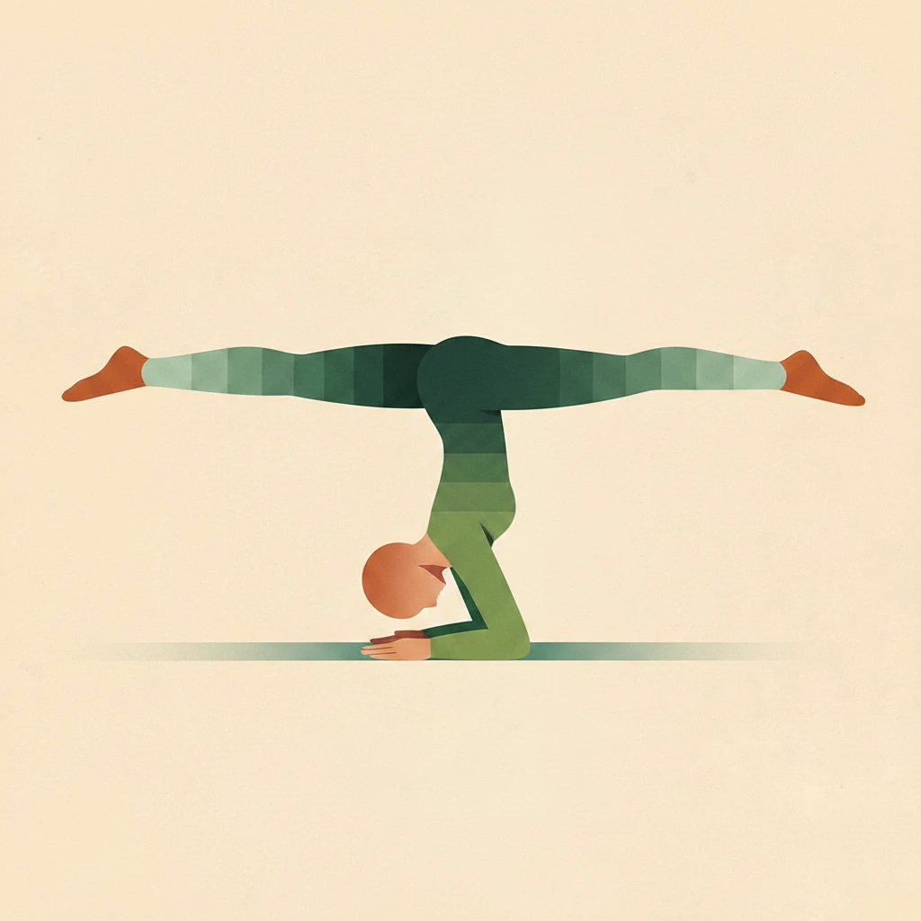 Peacock Pose yoga pose illustration